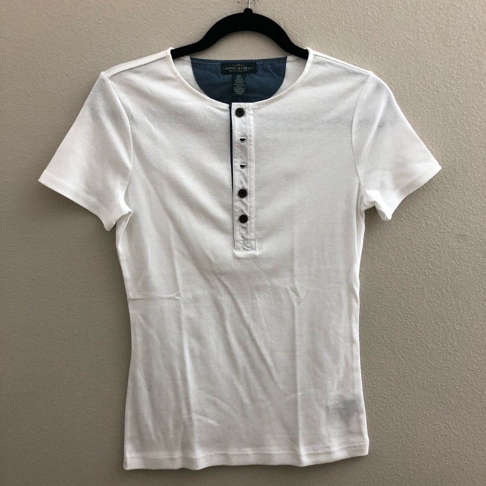 NWOT Lauren Jeans Co White Shirt